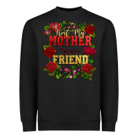 Black First my mother forever my friend Mother's Day Heavyweight Sweatshirt - FaDigitalArtStudio