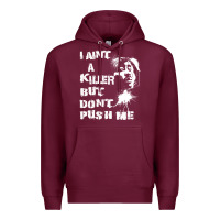 Burgundy i aint a killer but dont push me Premium Hoodie - tuanDangUi