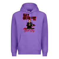 Purple say good night to the bad guy Premium Hoodie - tuanDangUi