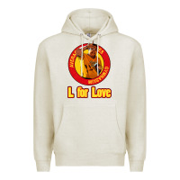 Oatmeal Heather l for love Premium Hoodie - tuanDangUi