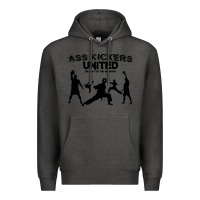 Charcoal Heather ass kickers united Premium Hoodie - tuanDangUi