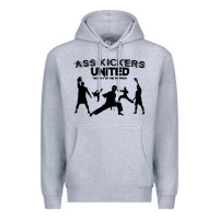 Heather Grey ass kickers united Premium Hoodie - tuanDangUi