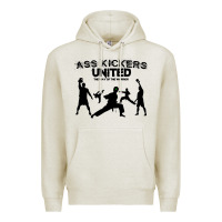 Oatmeal Heather ass kickers united Premium Hoodie - tuanDangUi