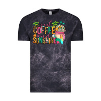 Cloud Black iced coffee and sunshine summer Vintage Tee - Jasminsmagicworld