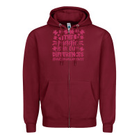 Burgundy the magic is in our diference Zipper Hoodie - CowhideDigitalArt