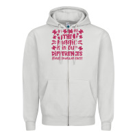 Dove Grey the magic is in our diference Zipper Hoodie - CowhideDigitalArt