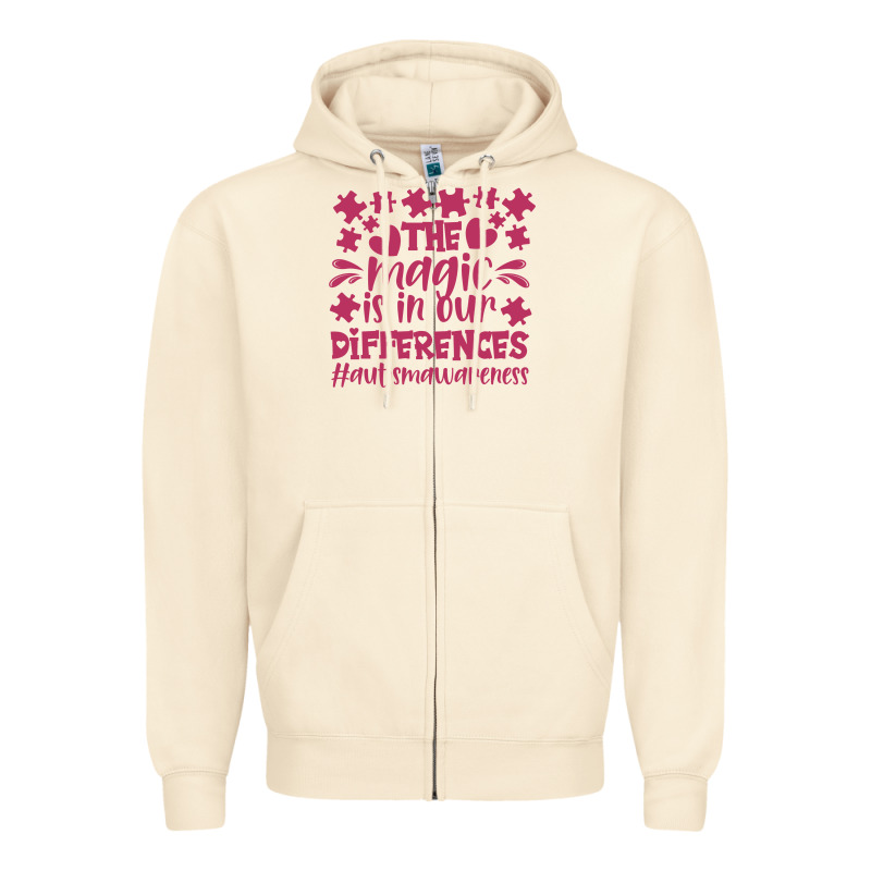 The Magic Is In Our Diference Zipper Hoodie by CowhideDigitalArt | Teevron
