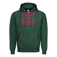 Sports Green the magic is in our diference Zipper Hoodie - CowhideDigitalArt