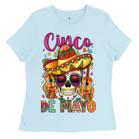 Baby Blue cinco de mayo Ladies Tee - LillyAllenDesigns