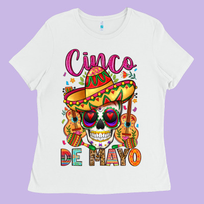 Cinco De Mayo Ladies Tee Designed By Lillyallendesigns