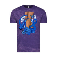 Cloud Purple Colon Cancer diva blue ribbon Vintage Tee - NancyCooperArtShop