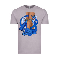 Vintage Zinc Colon Cancer diva blue ribbon Vintage Tee - NancyCooperArtShop