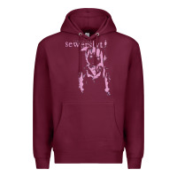 Burgundy Sewerslvt Schizofrenia SPECIAL GIFT FOR SEWERSLVT LOVERS Essential Premium Hoodie - tuanDangUi