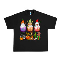Black Hallothanksmas wine glasses and gnomes Urban Heavy Tee - texasbilliewilder