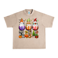 French Oak Hallothanksmas wine glasses and gnomes Urban Heavy Tee - texasbilliewilder