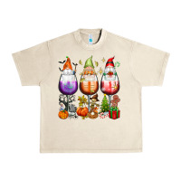 Sandshell Hallothanksmas wine glasses and gnomes Urban Heavy Tee - texasbilliewilder