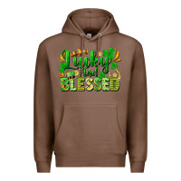 Chestnut lucky and blessed Premium Hoodie - FaDigitalArtStudio