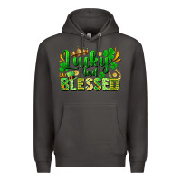 Smoke lucky and blessed Premium Hoodie - FaDigitalArtStudio