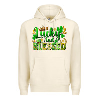 Tofu lucky and blessed Premium Hoodie - FaDigitalArtStudio