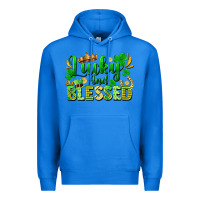 True Royal lucky and blessed Premium Hoodie - FaDigitalArtStudio