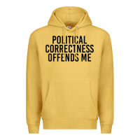 Antique Gold Political Correctness Offends Me Premium Hoodie - tuanDangUi