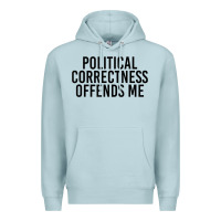 Blue Mist Political Correctness Offends Me Premium Hoodie - tuanDangUi