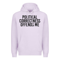 Lilac Political Correctness Offends Me Premium Hoodie - tuanDangUi