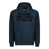 Navy Political Correctness Offends Me Premium Hoodie - tuanDangUi