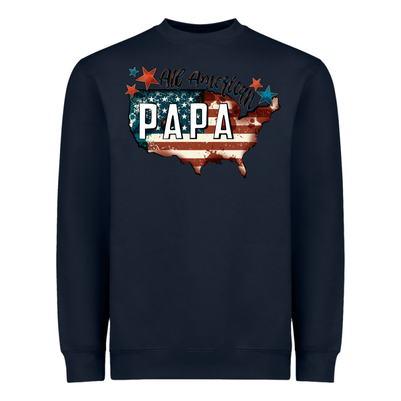 All American Papa Heavyweight Sweatshirt by FaDigitalArtStudio | Teevron