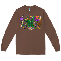 Chestnut cma mardi gras cowgirl Long Sleeve Tee - CowGirlArtShop