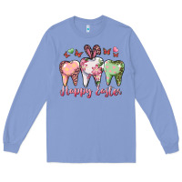 Colony Blue happy easter dental Long Sleeve Tee - RanaPortraitStore