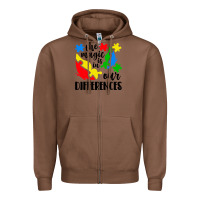 Chestnut the magic is in our differences Zipper Hoodie - CowhideDigitalArt
