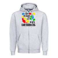 The Magic Is In Our Differences Zipper Hoodie | Teevron
