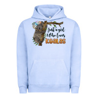 Pigment Grape Ice just a girl who loves koalas Urban Hoodie - BarkalooDesign