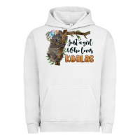 Pigment Lunar Rock just a girl who loves koalas Urban Hoodie - BarkalooDesign