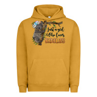 Pigment Peanut Butter just a girl who loves koalas Urban Hoodie - BarkalooDesign