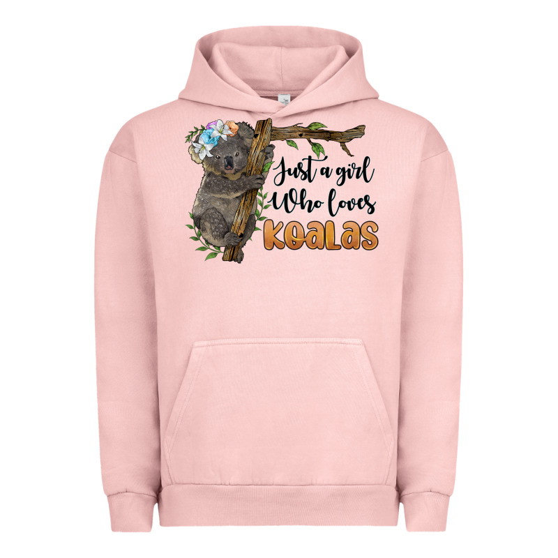 Just A Girl Who Loves Koalas Urban Hoodie by BarkalooDesign | Teevron