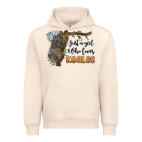 Sandshell just a girl who loves koalas Urban Hoodie - BarkalooDesign