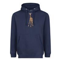 Navy baby giraffe Heavyweight Hoodie - LillyAllenDesigns