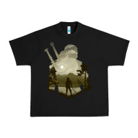Black the witcher geralt hero sword companion minima list illusion art Urban Heavy Tee - tuanDangUi