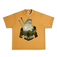 Peanut Butter the witcher geralt hero sword companion minima list illusion art Urban Heavy Tee - tuanDangUi