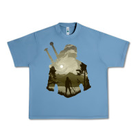 Pebble Blue the witcher geralt hero sword companion minima list illusion art Urban Heavy Tee - tuanDangUi