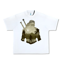 White the witcher geralt hero sword companion minima list illusion art Urban Heavy Tee - tuanDangUi