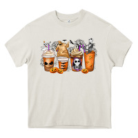 Cream nightmare coffee cups Heavy Core Tee - MaliasSmallBusiness