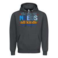 Smoke The world needs all kinds of minds Zipper Hoodie - CowhideDigitalArt