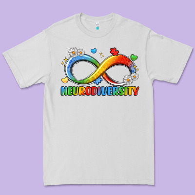 Neurodiversity Premium Tee Designed By Lillyallendesigns