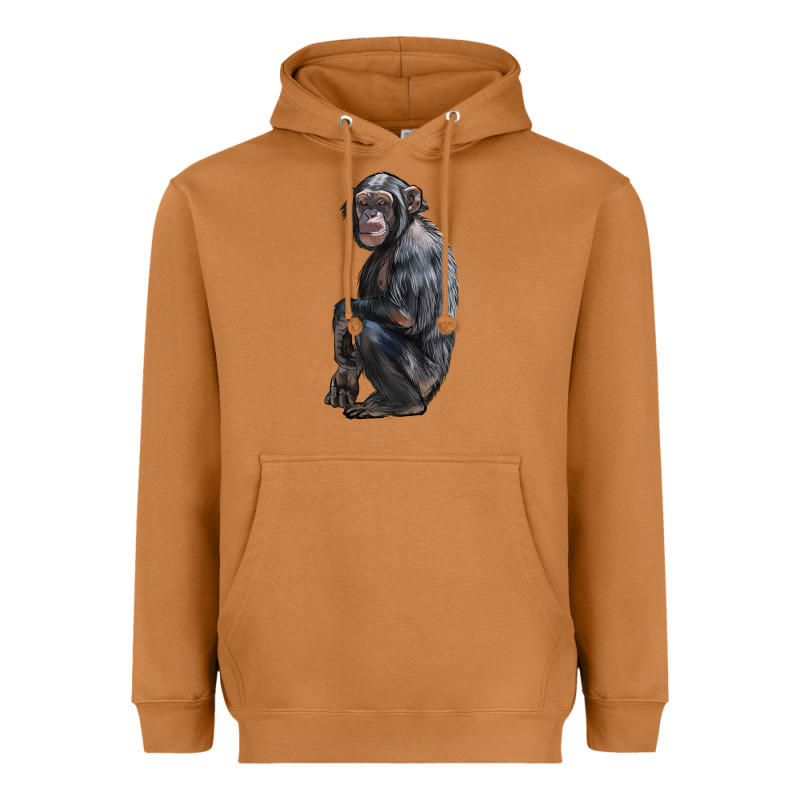 Chimpanzee Illustrations Heavyweight Hoodie by LillyAllenDesigns | Teevron