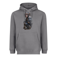 Storm Chimpanzee Illustrations Heavyweight Hoodie - LillyAllenDesigns