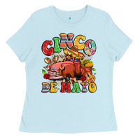 Baby Blue cinco de mayo truck Ladies Tee - LillyAllenDesigns