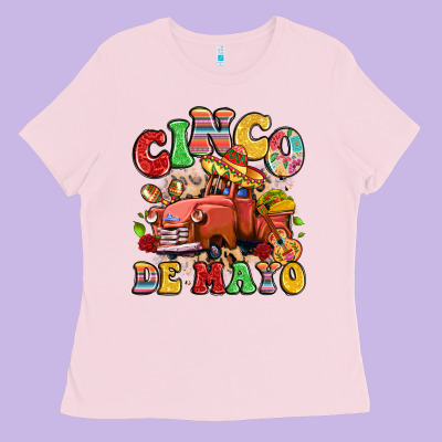 Cinco De Mayo Truck Ladies Tee Designed By Lillyallendesigns